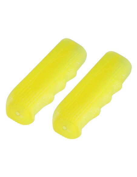 Custom Grips 7/8 long 116mm Kraton Rubber Sparkle/Yellow.